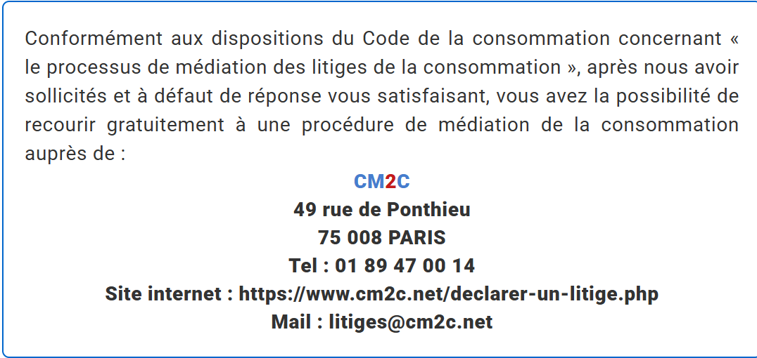 Contact médiateur